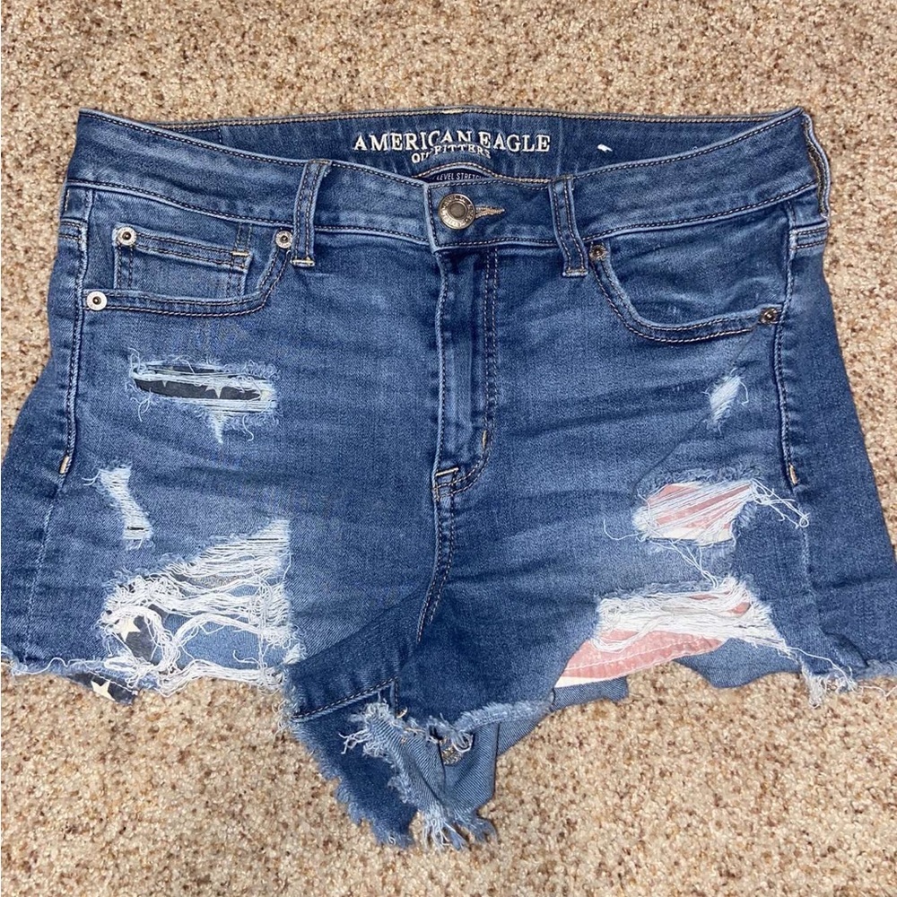 American Eagle Denim Ripped Shorts